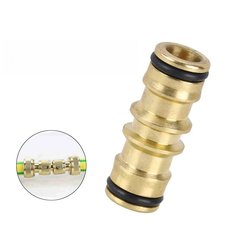 Double-Way Brass Garden Hose Connector – Repair & Extend Garden Hose Connector Babs