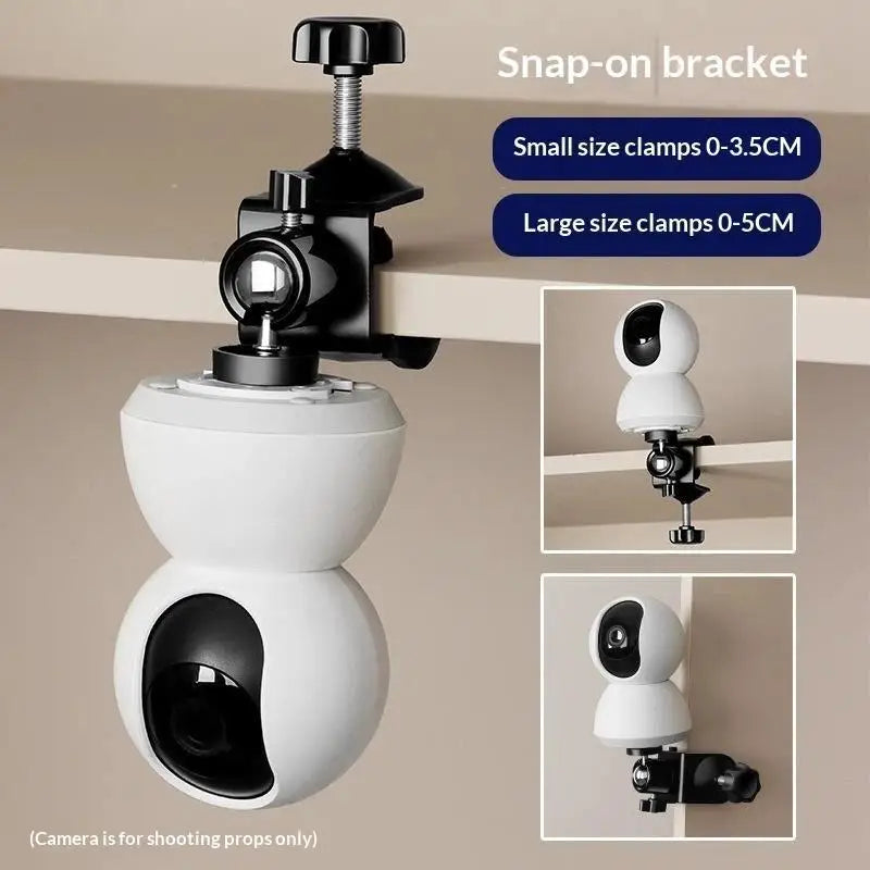 360° Swivel Camera Clip Clamp Mount – 1/4" Ball Head Tripod Camera Clamp Mount Babs