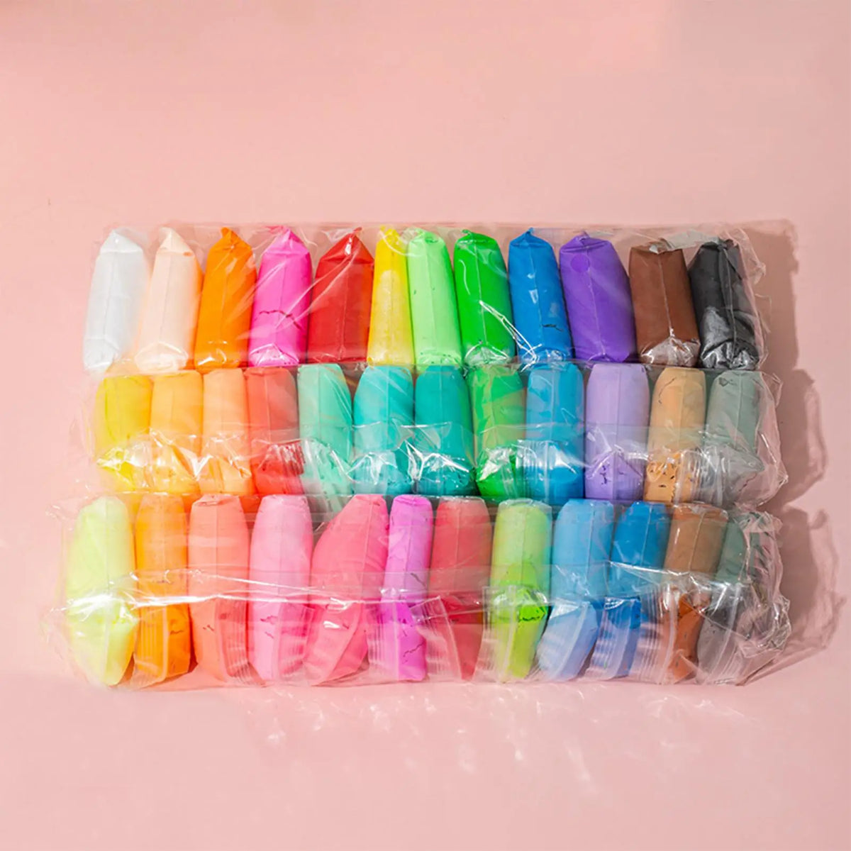 Kids Air Dry Modeling Clay DIY Set – 12, 24 or 36 Colors Kids Modeling Clay Babs