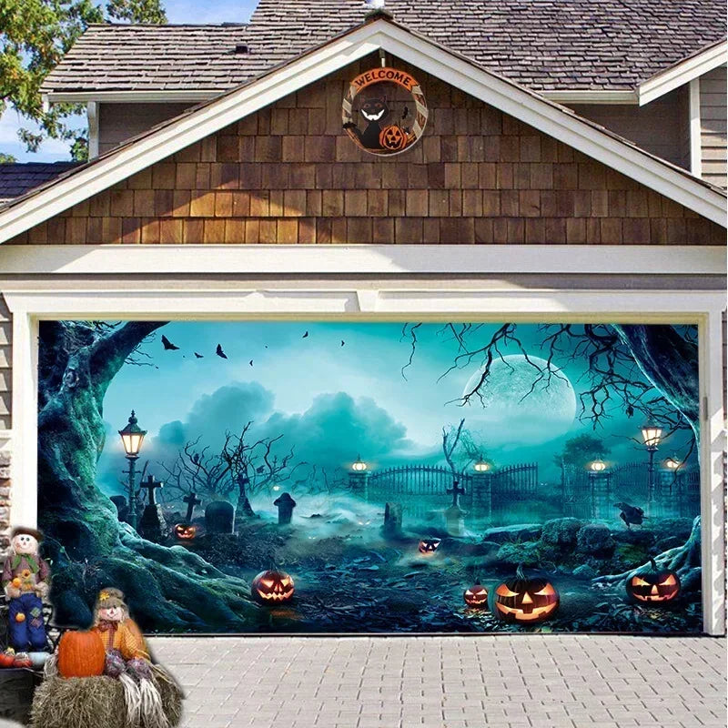 Halloween Backdrop Banner Tapestry – Scary Wall Hanging Decor Halloween Wall Tapestry Babs