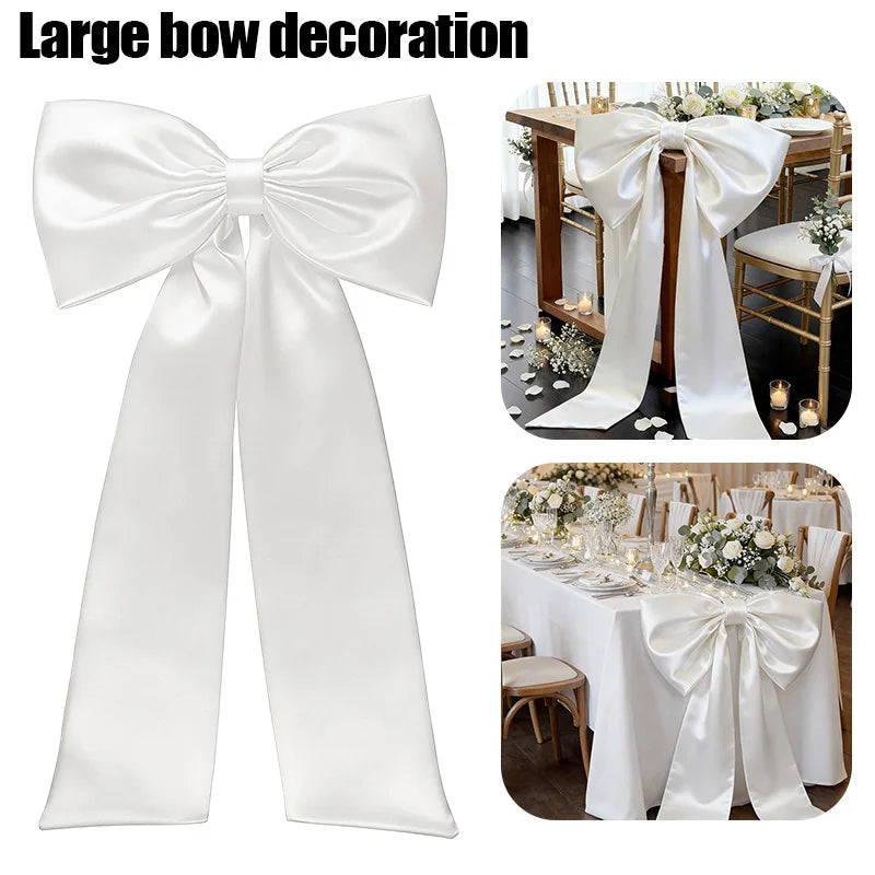 110CM Satin Big Bow – Backdrop, Wedding & Party Décor Party Backdrop Bow Babs