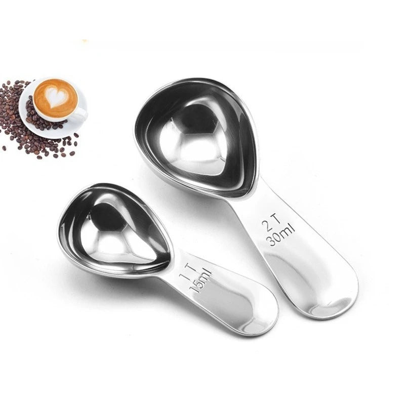Stainless Steel Coffee Measuring Scoop 15ml/30ml | Barista Spoon Coffee Measuring Scoop Babs set