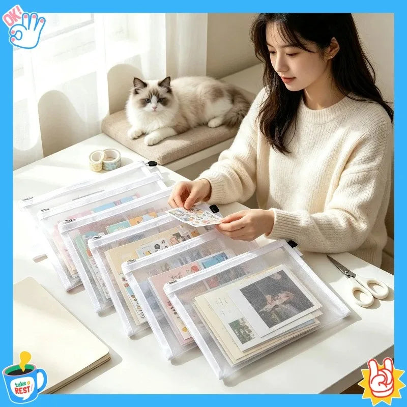 5-Pack Mesh Zipper Storage Bags – Kids Toys & Building Blocks Mesh Storage Bags Babs