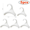 5-Pack Closet Rod Hooks – Handbag, Hat & Scarf Organizer Closet Organizer Hooks Babs White-5pcs 11X11X4cm