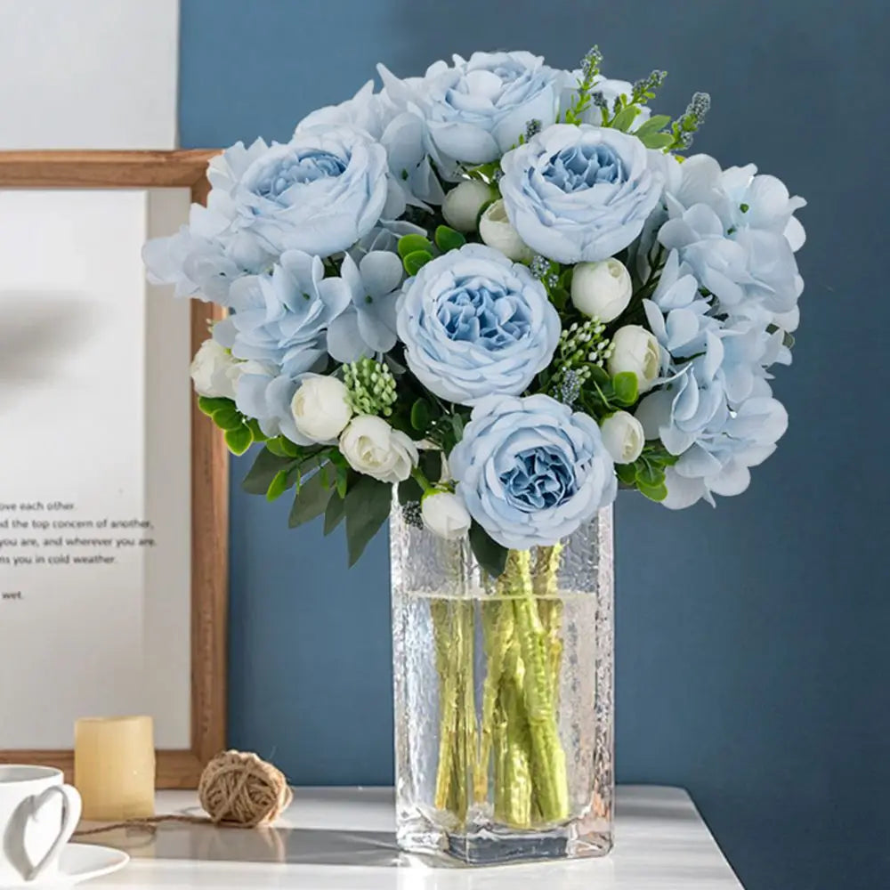 Silk Peony Hydrangea Artificial Flower Bouquet | Wedding Décor Artificial Flower Bouquet Babs