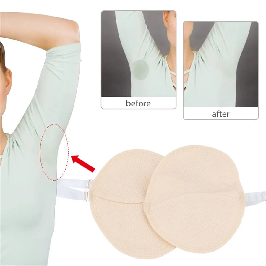 Reusable Transparent Underarm Sweat Pads with Shoulder Straps Underarm Sweat Pads Babs