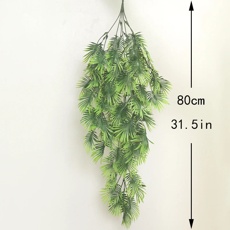80cm Monstera Artificial Hanging Vine – Faux Plant Wall Decor Artificial Hanging Vine Babs Palm Leaves