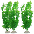 3-Piece Artificial Aquarium Plants 27cm Green Fish Tank Decor Aquarium Plant Decor Babs Green