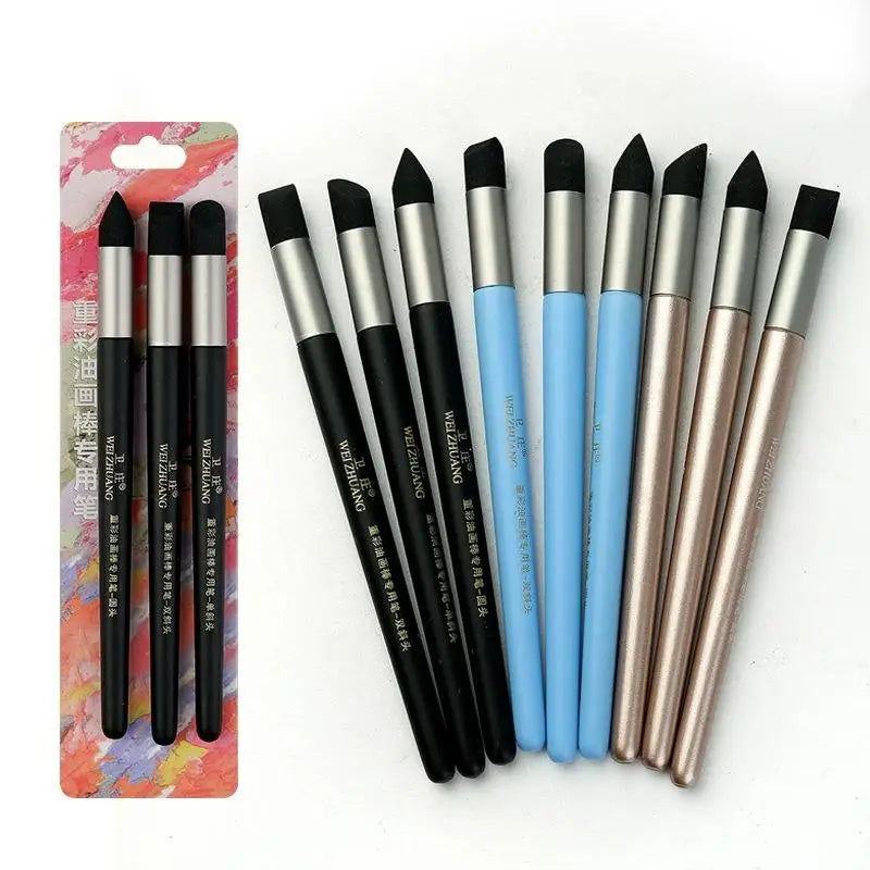 Sponge Mixing Stumps for Oil Pastel Blending – 2/3 Pcs Set Art Blending Stumps Babs