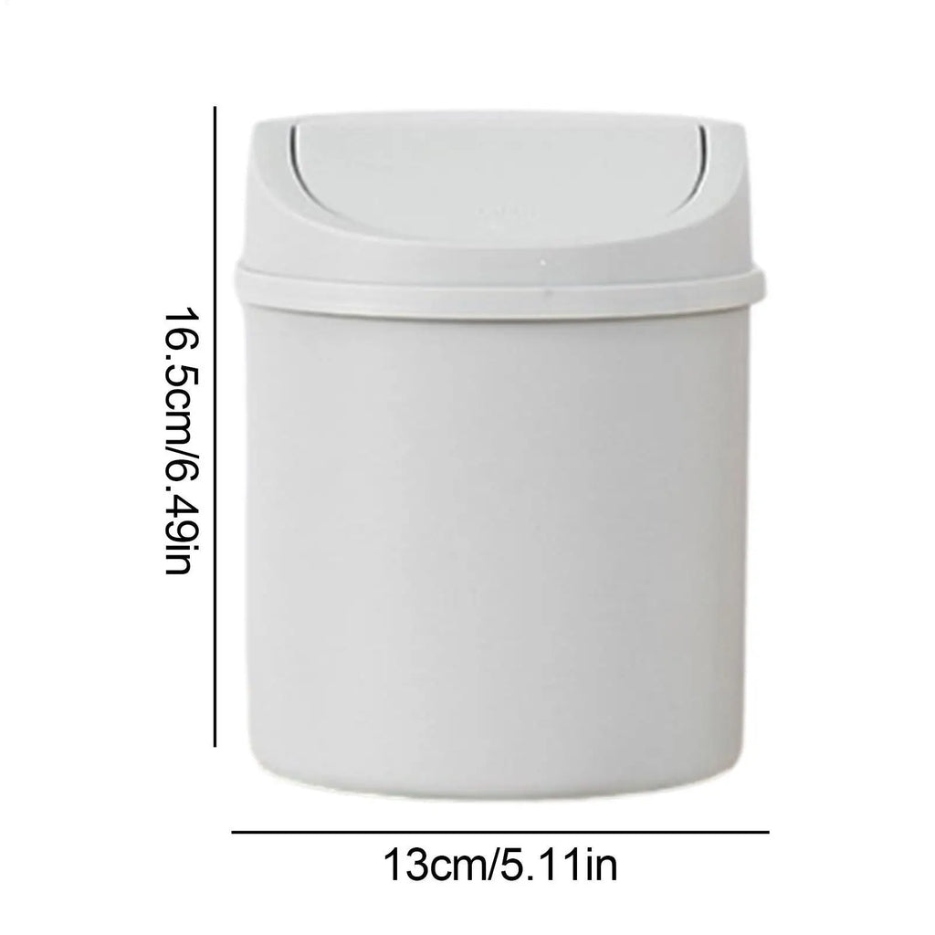 Mini Desktop Trash Can with Lid – Small Tabletop Waste Bin Desktop Trash Can Babs