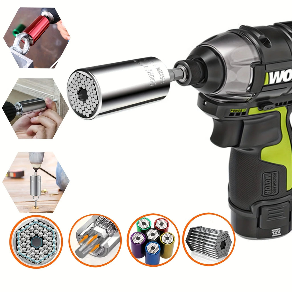 Universal Socket Wrench Set 7–19mm | 3/8" Impact Adapter Socket Wrench Set Babs