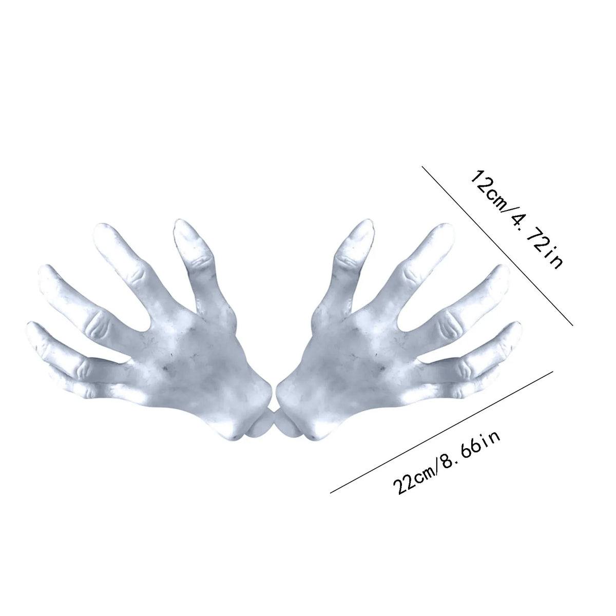 Halloween Life-Size Fake Skeleton Hands – Zombie Prop 2pc Set Halloween Prop Decoration Babs