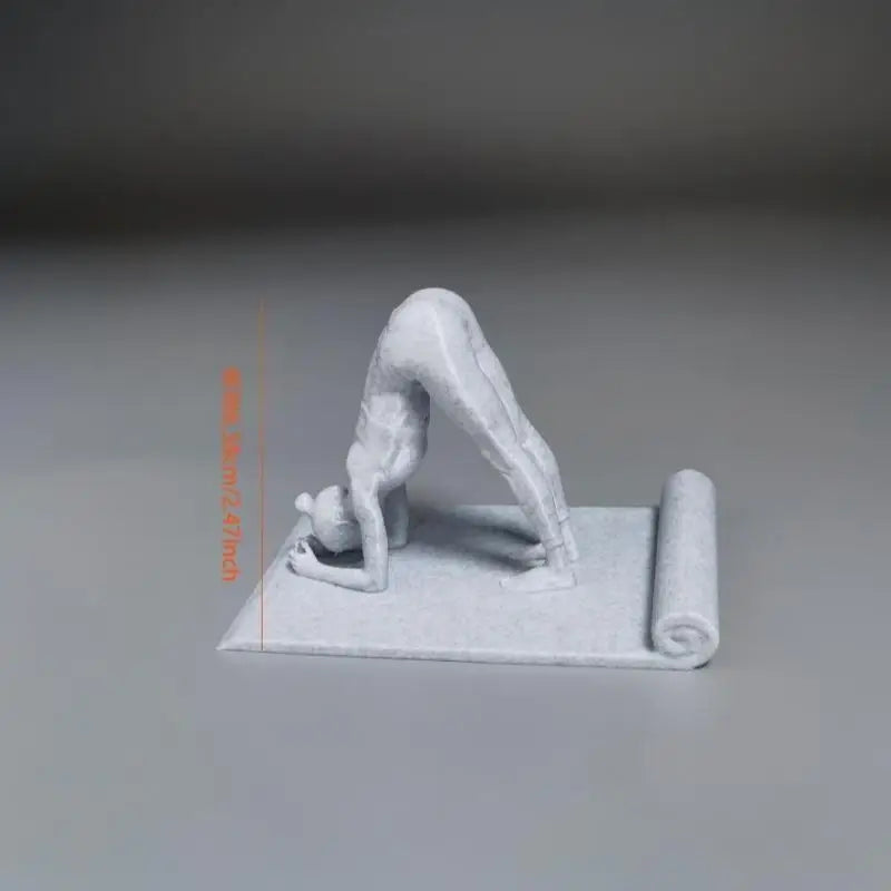 3D Printed Yoga Girl Phone Stand – Meditation Figurine Holder Decorative Phone Stand Babs one size