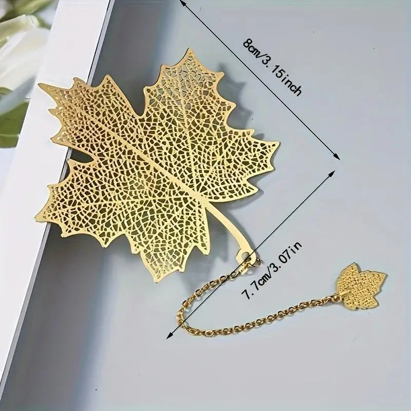 4pcs Golden Hollow Metal Bookmarks with Chains | Gift for Readers Metal Bookmarks Babs