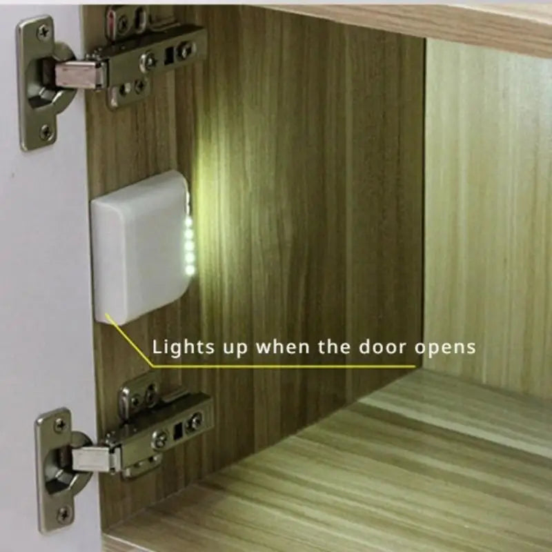 LED Cabinet Door Sensor Light – Self-Adhesive Hinge Closet Lamp LED Cabinet Light Babs