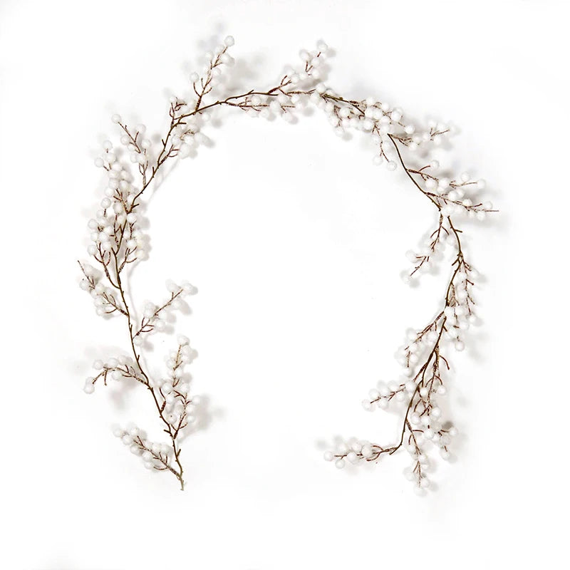 150cm Christmas Wreath Artificial Vine Floral Garland Decor Christmas Wreath Garland Babs D as picture