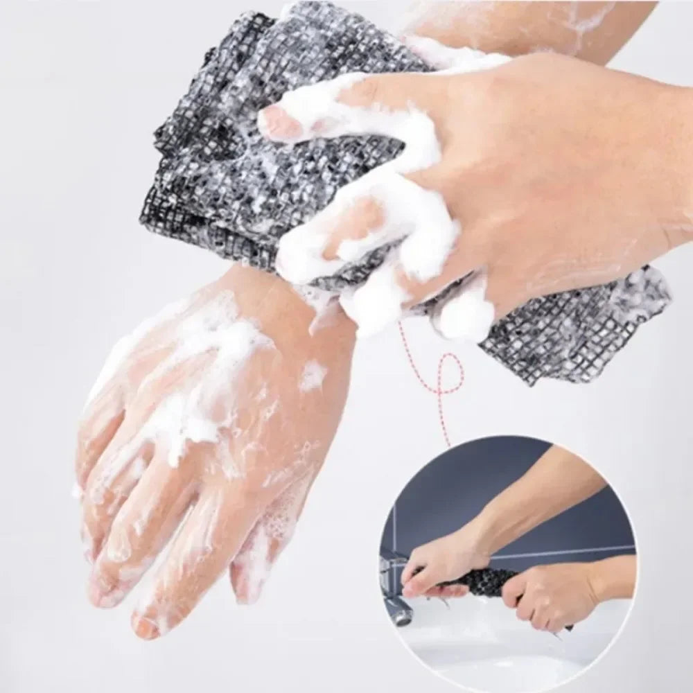 Japanese Exfoliating Bath Towel – Nylon Body Scrub Washcloth Exfoliating Bath Towel Babs