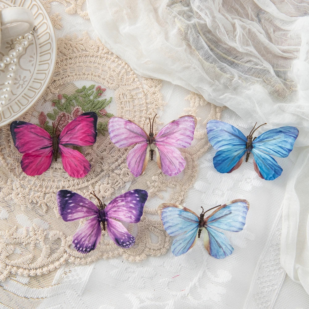 Artificial Fluorescent Butterfly Decorations 10/20 Pcs DIY Butterfly Decorations Babs