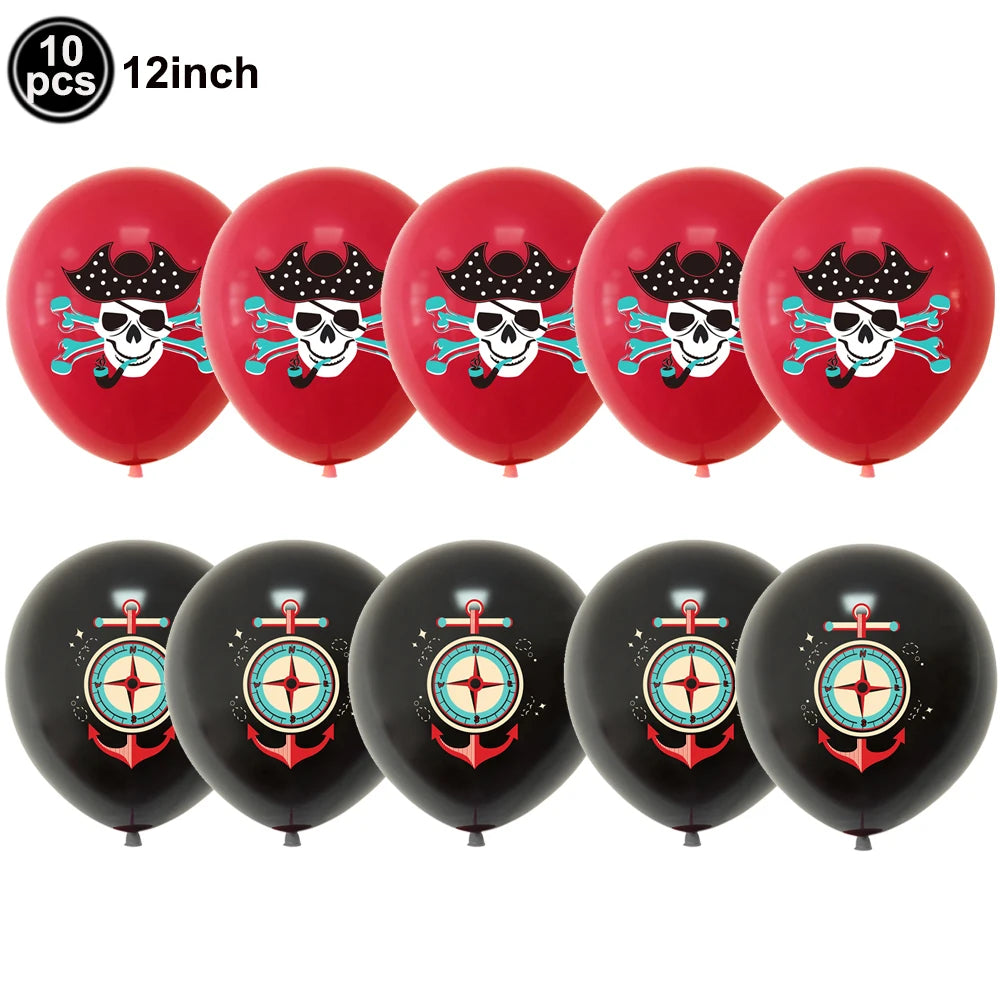 Pirate Theme Silicone Wristbands – Party Favor Bracelets