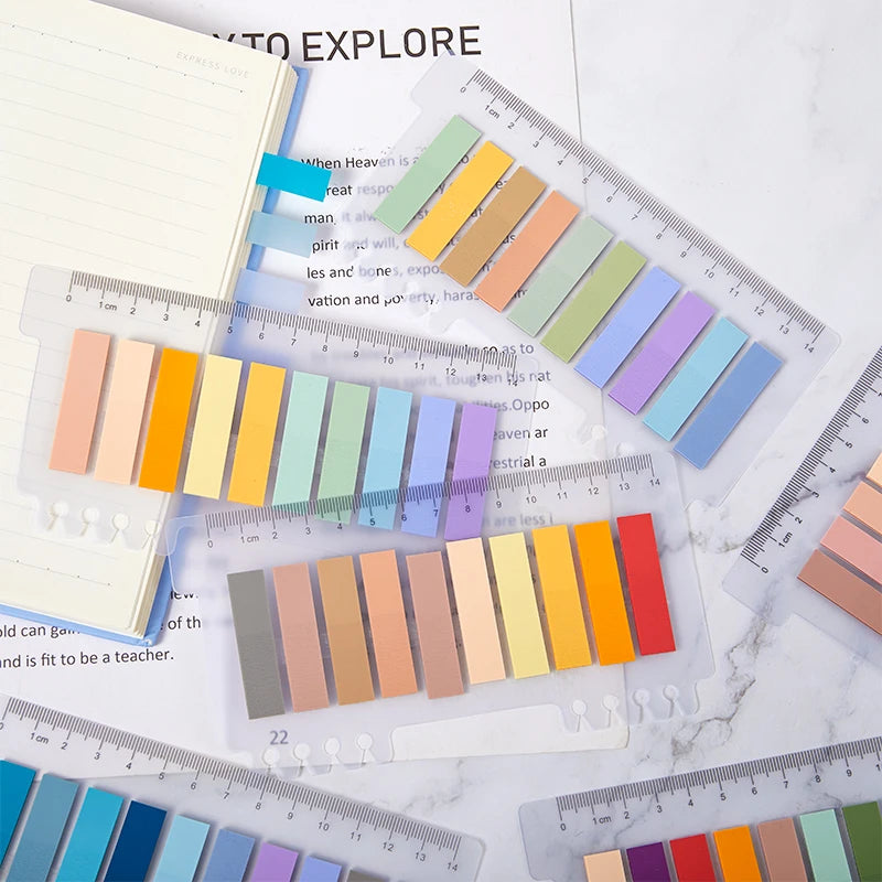 200 Morandi Sticky Tabs – Page Markers & Book Annotation Notes Sticky Index Tabs Babs