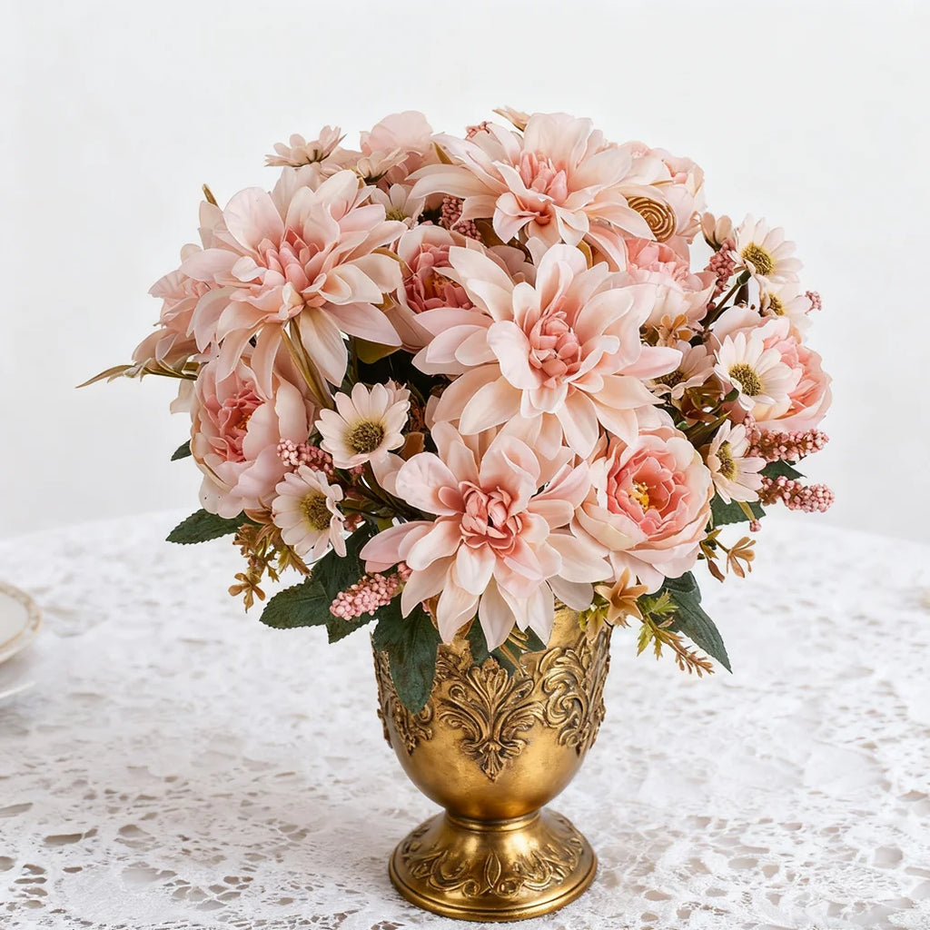 Silk Dahlia Rose Artificial Flowers – Wedding & Home Decor Artificial Silk Flowers Babs