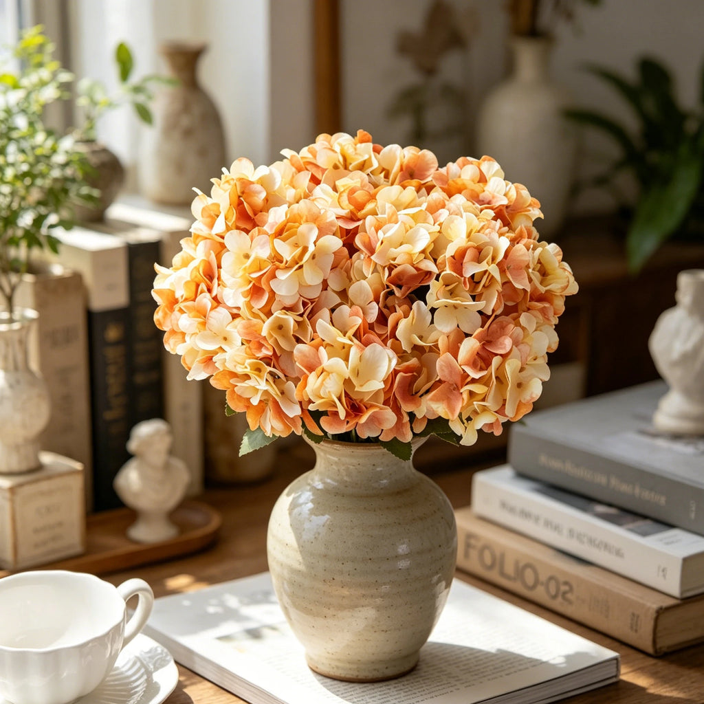 Artificial Hydrangea Silk Flowers – Wedding & Home Décor Artificial Flower Bouquet Babs