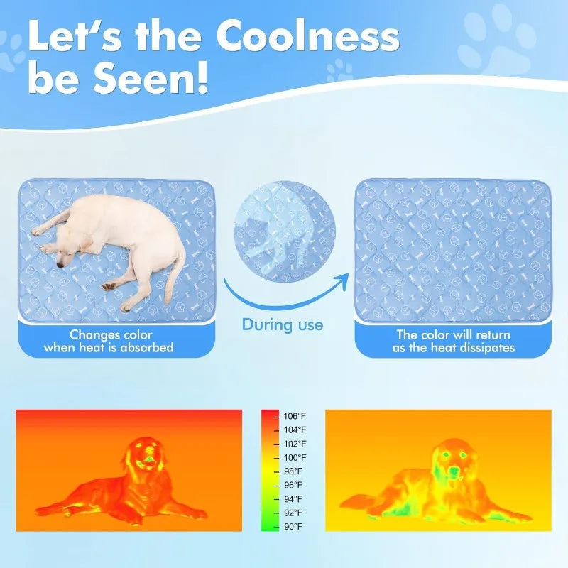 Large Pet Cooling Mat – Gel Pad for Dogs & Cats Pet Cooling Mat Babs