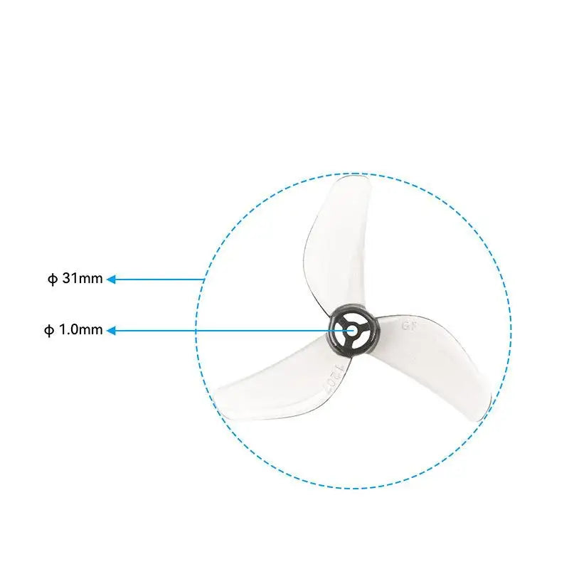 4Pcs 1207 31mm 3-Blade FPV Racing Drone Props 2CW+2CCW FPV Drone Propellers Babs