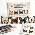 Butterfly Bead DIY Kit – 4 Color Sets, 3D Keychain Craft Bead Craft Kit Babs SKY BLUE