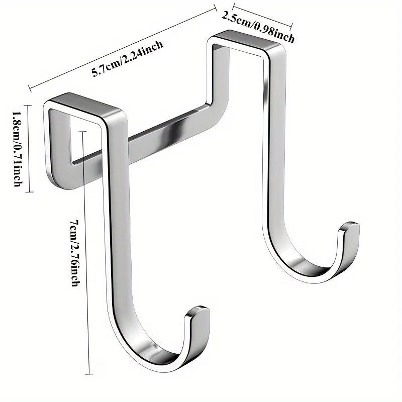8-Pack Stainless Steel Double S-Hooks – Kitchen & Bathroom S-Shape Hooks Babs