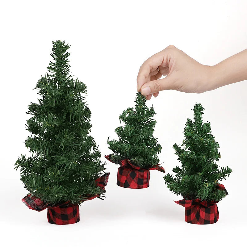 Artificial Mini Christmas Tree 15–30cm Tabletop Pine Decor Mini Christmas Tree Babs