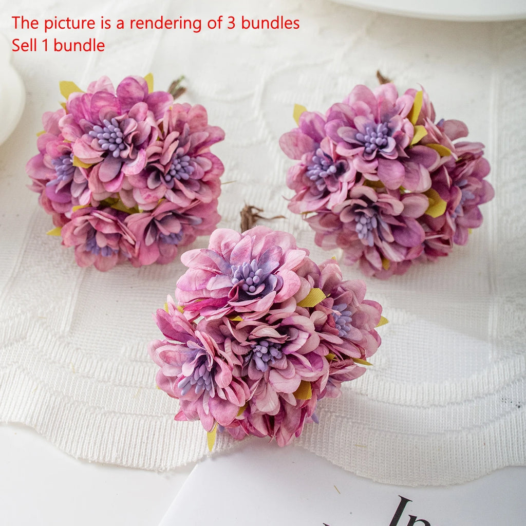 Artificial Silk Rose Mini Bouquets – Wedding & Home Décor Artificial Flower Bouquet Babs color-14 1 pc