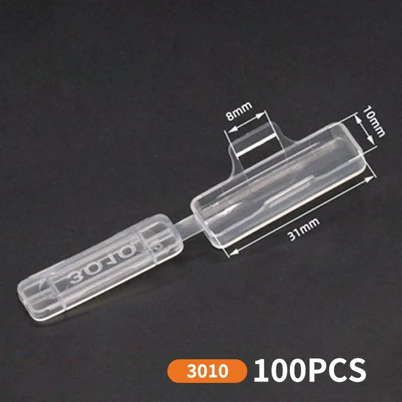 100pcs Transparent Plastic Cable Label Tags – Wire ID Markers Cable Label Tags Babs A1