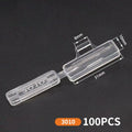 100pcs Transparent Plastic Cable Label Tags – Wire ID Markers Cable Label Tags Babs A1