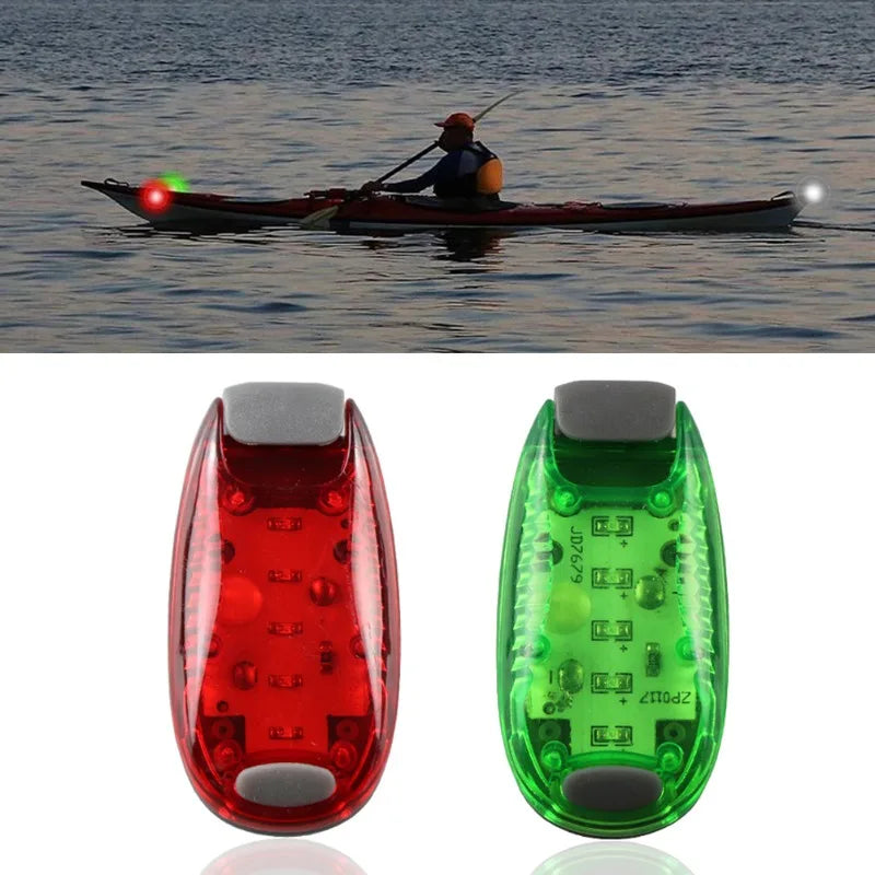2Pcs Red & Green Boat Navigation LED Side Marker Lights Marine Navigation Lights Babs