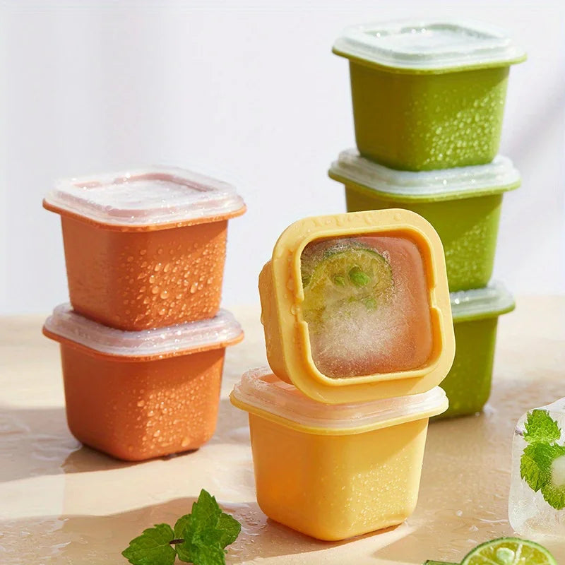 Large Ice Cube Tray with Lid – BPA-Free & Stackable Ice Cube Tray Babs