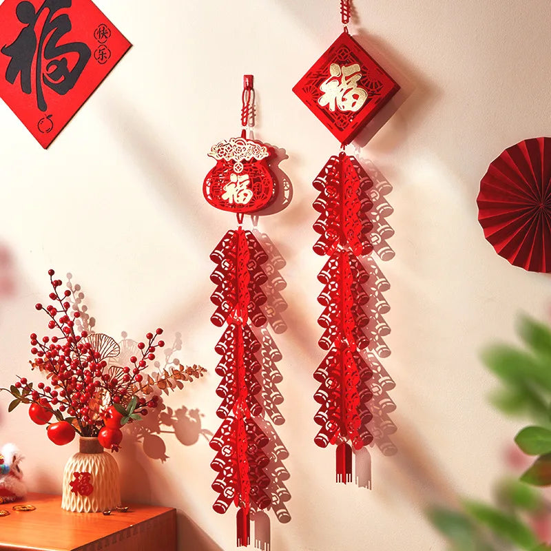Chinese New Year Firecracker Pendant – Spring Festival Décor Holiday Decoration Pendant Babs