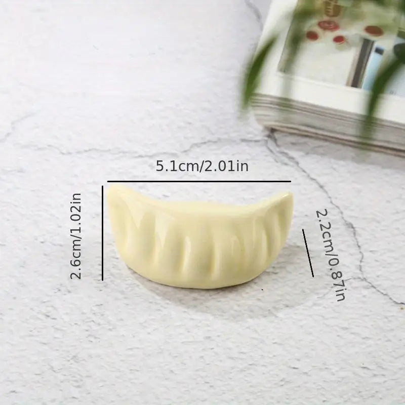 Ceramic Dumpling Chopstick Holder Set of 4 – Table Decor Chopstick Holder Babs