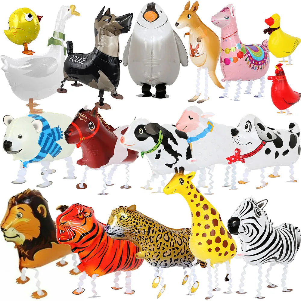Farm & Jungle Animal Foil Balloons – Party & Baby Shower Decor Party Balloons Babs