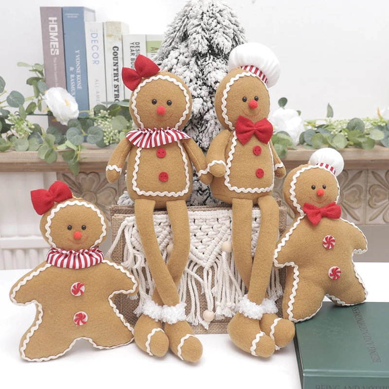 Gingerbread Man Plush Doll – Christmas Tree Hanging Ornament Christmas Plush Ornament Babs