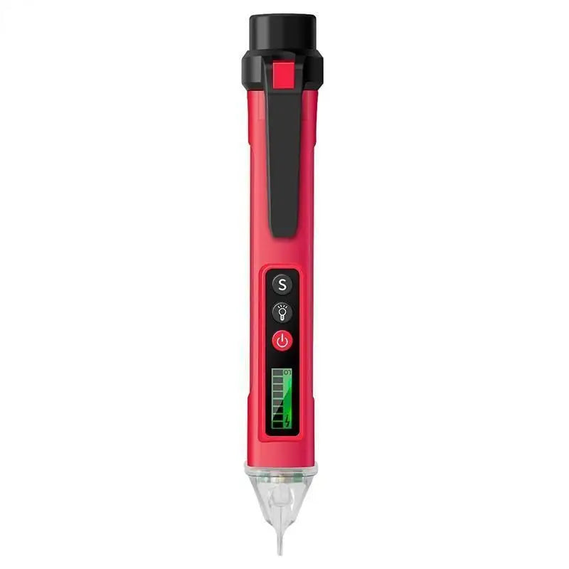 Non-Contact Digital Voltage Tester Pen AC/DC 12-1000V Voltage Tester Pen Babs Red