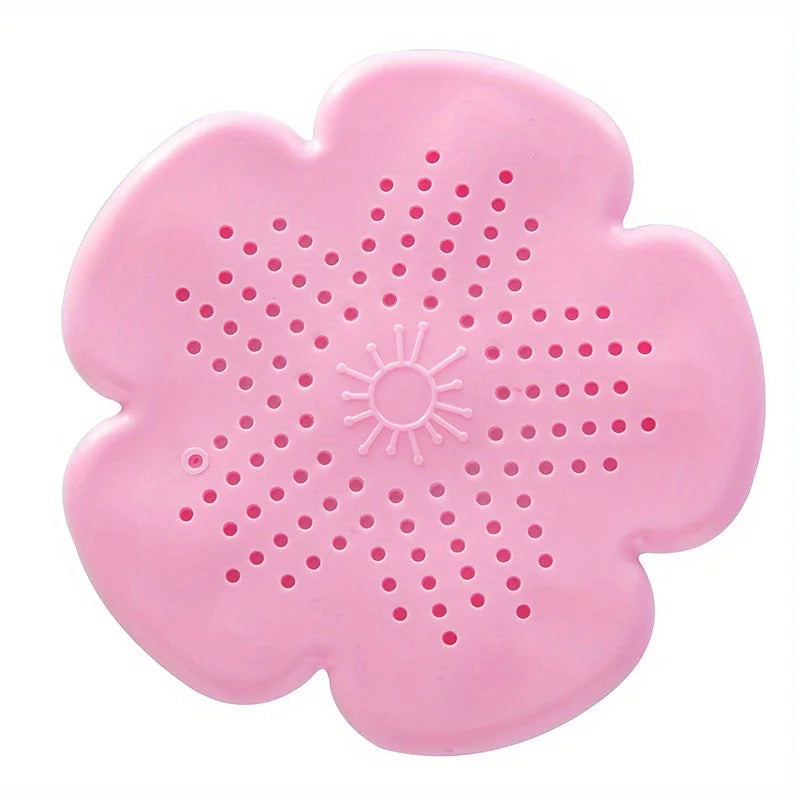 Silicone Floor Drain Hair Catcher – Cherry Blossom Filter Drain Hair Catcher Babs Pink