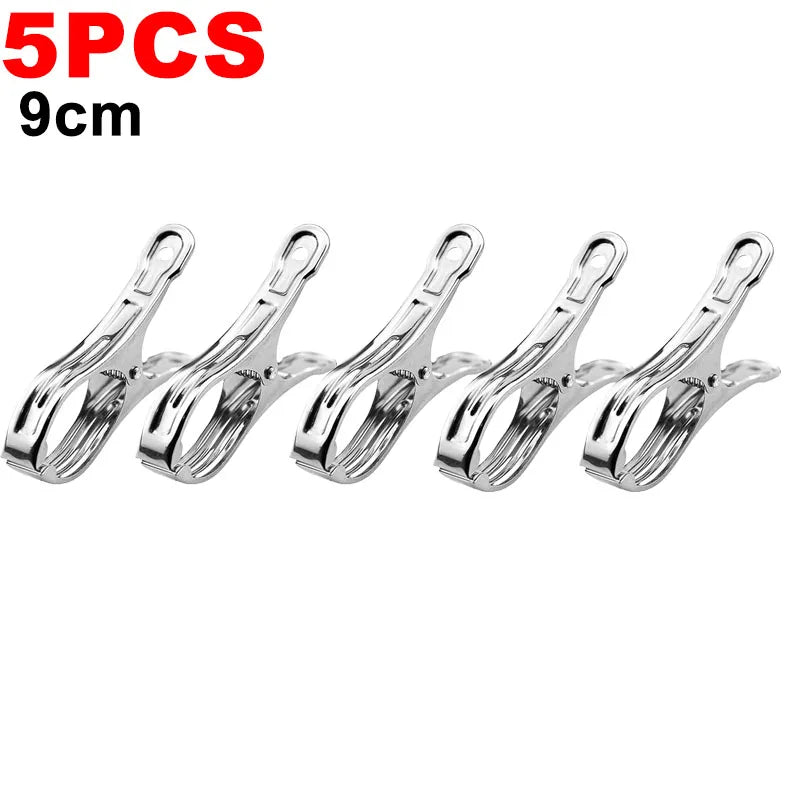 Stainless Steel Clothespins 100-Pack – Heavy-Duty Clothes Clips Clothes Pegs Babs 9cm-5pcs