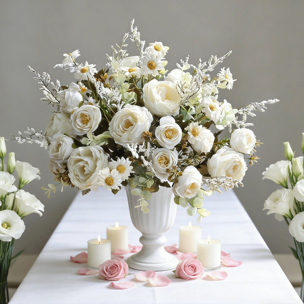 Silk Rose & Sunflower Artificial Bouquet – Wedding & Home Décor Artificial Flower Bouquet Babs