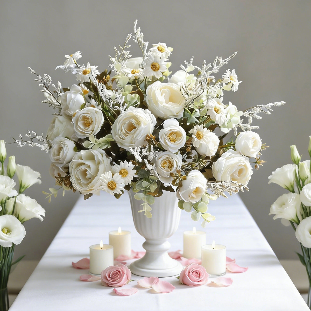 Silk Rose & Sunflower Artificial Bouquet – Wedding & Home Décor Artificial Flower Bouquet Babs