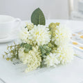 Artificial Silk Lavender Ball Bouquet – Wedding & Home Décor Artificial Flower Bouquet Babs WHITE 1 pc