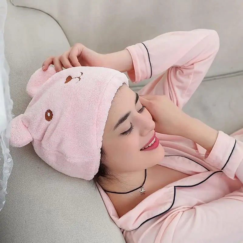 Microfiber Hair Drying Cap – Super Absorbent Quick-Dry Towel Hair Drying Cap Babs