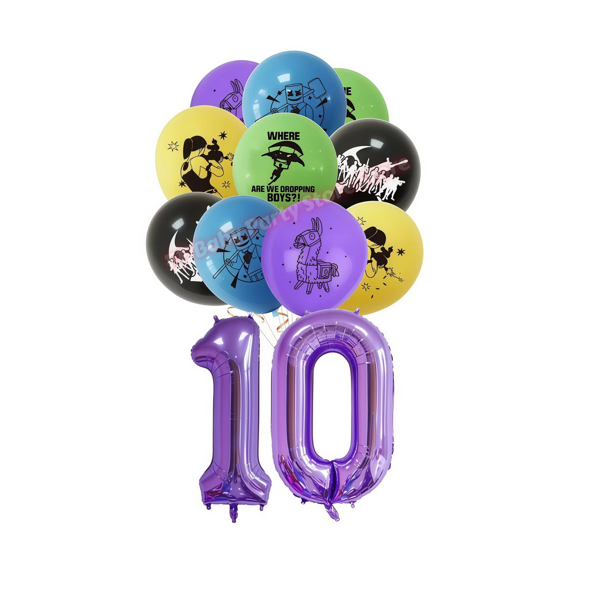Video Game Birthday Party Supplies – Tableware, Balloons & Decor Party Tableware Set Babs 19pcs balloons-10
