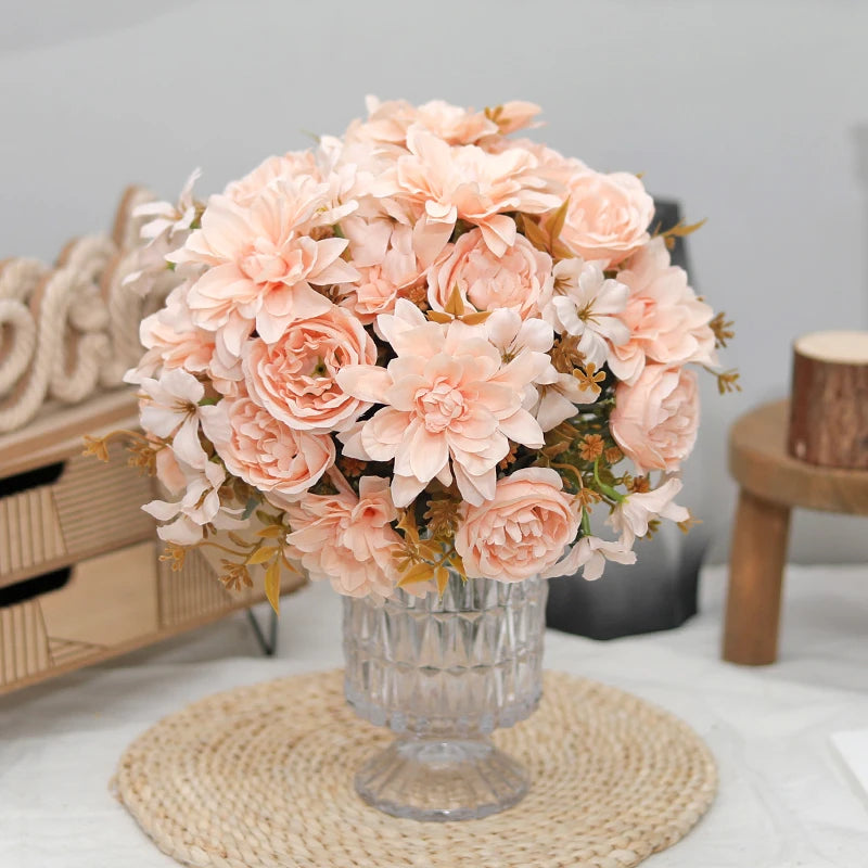 Silk Dahlia Peony Artificial Flowers – Wedding & Home Decor Artificial Silk Flowers Babs