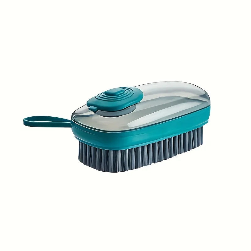 Shoe Brush with Liquid Container – Soft Bristle Cleaner Shoe Cleaning Brush Babs Blue